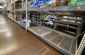Empty Shelves At Walmart