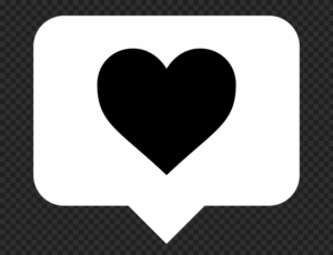 White Heart Notification Icon Android