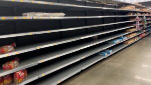 Empty Shelves At Walmart