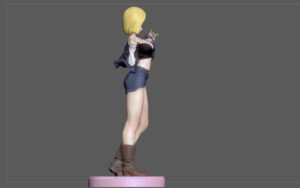Cell Android 18 Statues