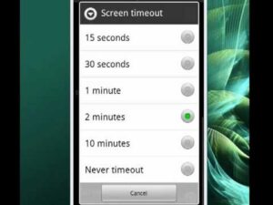 Screen Lock Timeout Android