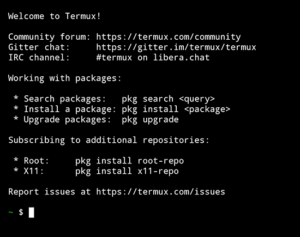 Android Bash termux