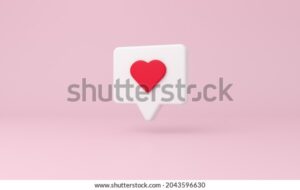 White Heart Notification Icon Android